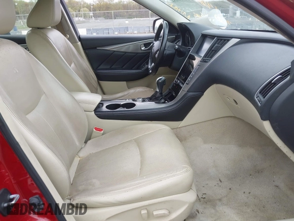 2014 Infiniti Q50 Sport with VIN JN1BV7AR1EM701939, listed as a IAAI auction lot 42051058 with 142,258 mi miles and . Bid and sale history available at DreamBid. Image 5.