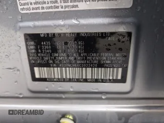 2012 Subaru Legacy 2.5i Premium with VIN 4S3BMCH66C3022420, listed as a Copart auction lot 51821145 with 134,871 mi miles and Salvage Title. Bid and sale history available at carsss.com. Image 12.
