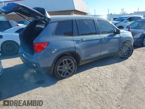 2022 Honda Passport EX-L with VIN 5FNYF7H57NB005716, listed as a IAAI auction lot 41078499 with 33,141 mi miles and . Bid and sale history available at DreamBid. Image 4.