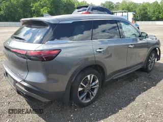 2023 Infiniti QX60 Luxe with VIN 5N1DL1FS2PC370426, listed as a Copart auction lot 57087685 with 14,344 mi miles and Salvage title. Bid and sale history available at DreamBid. Image 3.