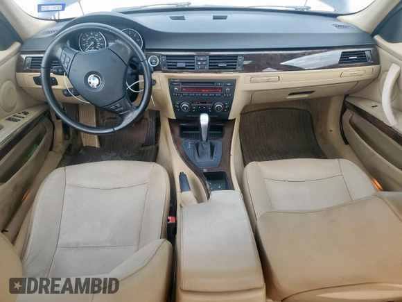 2010 BMW 3 Series 328i xDrive with VIN WBAPK5C57AA652894, listed as a Copart auction lot 62106955 with 114,310 mi miles and Salvage title. Bid and sale history available at DreamBid. Image 8.