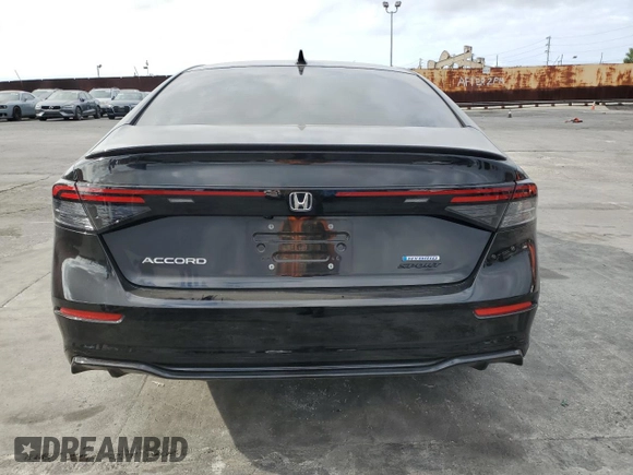 2024 Honda Accord Sport-L with VIN 1HGCY2F72RA077497, listed as a Copart auction lot 54013155 with 13,967 mi miles and Salvage title. Bid and sale history available at DreamBid. Image 6.