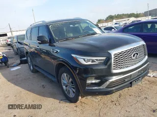 2019 Infiniti QX80 LUXE with VIN JN8AZ2NEXK9233090, listed as a IAAI auction lot 41597636 with 127,539 mi miles. Bid and sale history available at carsss.com. Image 1.