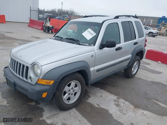 2007 Jeep Liberty Sport with VIN 1J4GL48K67W545074, listed as a IAAI auction lot 41592858 with 87,223 mi miles. Bid and sale history available at carsss.com. Image 17.