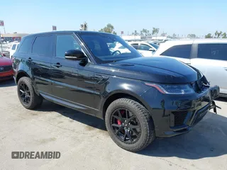 2019 Land Rover Range Rover Sport Dynamic with VIN SALWR2RE5KA814600, listed as a IAAI auction lot 40350797 with 47,180 mi miles. Bid and sale history available at carsss.com. Image 1.