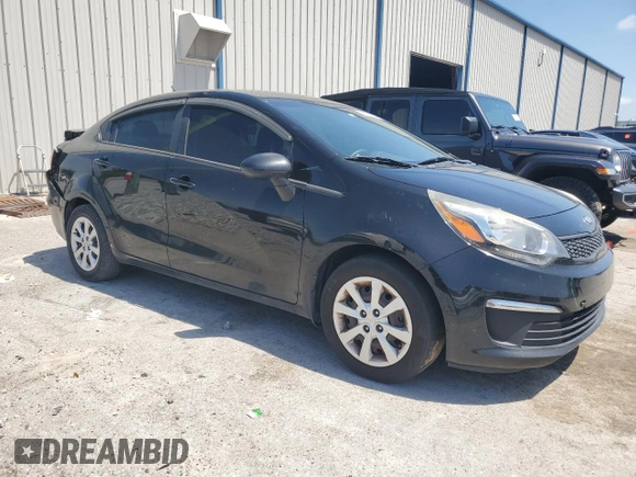 2017 Kia Rio LX with VIN KNADM4A34H6098719, listed as a Copart auction lot 50865265 with 109,608 mi miles and Salvage Title. Bid and sale history available at carsss.com. Image 4.