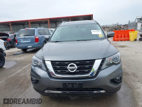 2019 Nissan Pathfinder S z VIN 5N1DR2MM7KC593207, wystawiony jako IAAI lot #41639401 z przebiegiem 71 494 mil mil oraz . Historia ofert i sprzedaży dostępna na DreamBid. Obrazek 12.