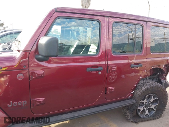 2021 Jeep Wrangler Unlimited Rubicon z VIN 1C4HJXFG0MW575473, wystawiony jako IAAI lot #41681352 z przebiegiem 54 968 mil mil oraz . Historia ofert i sprzedaży dostępna na DreamBid. Obrazek 14.