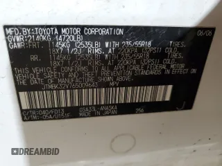 2006 Toyota RAV4 Sport with VIN JTMBK32V765009643, listed as a Copart auction lot 47358905 with 123,255 mi miles and Salvage Title. Bid and sale history available at carsss.com. Image 13.