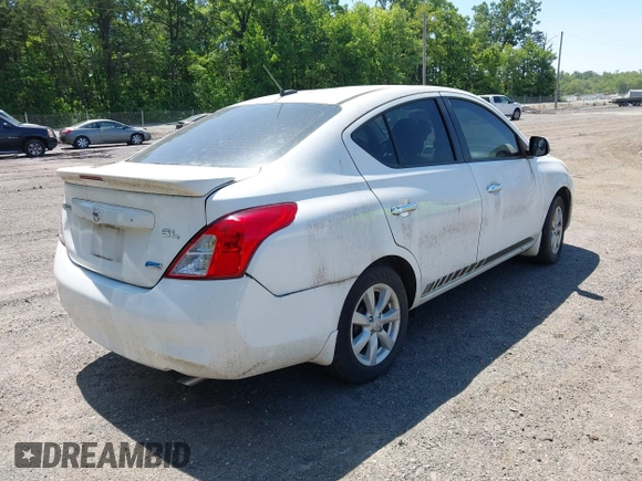 2013 Nissan Versa SV with VIN 3N1CN7AP2DL876518, listed as a IAAI auction lot 42409472 with Not provided miles and . Bid and sale history available at DreamBid. Image 4.