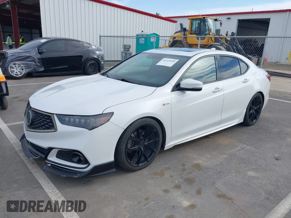 2019 Acura TLX w/A-Spec Pkg with VIN 19UUB1F60KA006344, listed as a IAAI auction lot 41429268 with 113,805 mi miles. Bid and sale history available at carsss.com. Image 17.