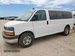2017 Chevrolet Express Passenger LT with VIN 1GAWGFFF5H1129306, listed as a Copart auction lot 64026085 with 63,942 mi miles and Salvage title. Bid and sale history available at DreamBid. Image 1.