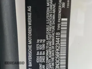 2015 BMW 4 Series 428i z VIN WBA3N3C56FK234418, wystawiony jako Copart lot #48208145 z przebiegiem 66 796 mil mil oraz Szkoda całkowita • Salvage title. Historia ofert i sprzedaży dostępna na DreamBid. Obrazek 12.
