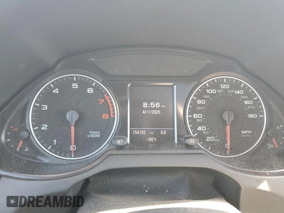 2010 Audi Q5 Prestige with VIN WA1WKAFP8AA011977, listed as a Copart auction lot 54874125 with 154,192 mi miles and Clean title. Bid and sale history available at DreamBid. Image 9.