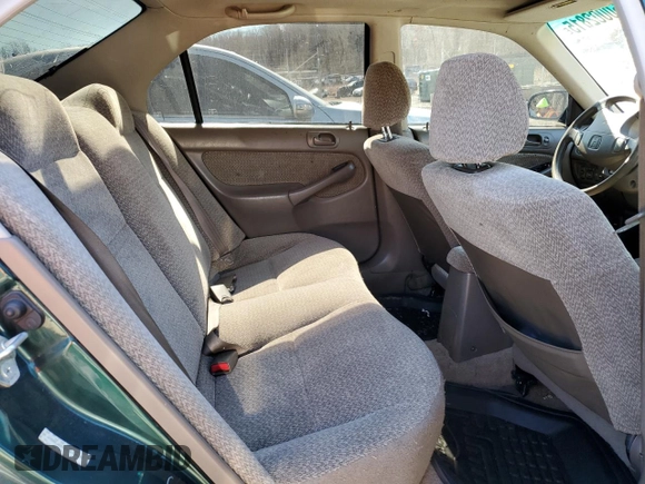 2000 Honda Civic EX with VIN JHMEJ8642YS004030, listed as a Copart auction lot 50002815 with 152,564 mi miles and Salvage Title. Bid and sale history available at carsss.com. Image 10.