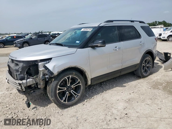 2013 Ford Explorer Sport with VIN 1FM5K8GTXDGB43240, listed as a Copart auction lot 63340195 with 123,318 mi miles and Salvage title. Bid and sale history available at DreamBid. Image 1.