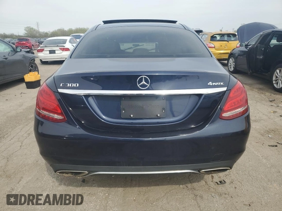 2015 Mercedes-Benz C 300 Luxury with VIN 55SWF4KB7FU081506, listed as a Copart auction lot 55340195 with 140,231 mi miles and Clean Title. Bid and sale history available at carsss.com. Image 7.
