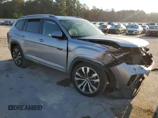 2021 Volkswagen Atlas SEL R-Line with VIN 1V2SR2CA2MC536126, listed as a Copart auction lot 77380434 with 29,550 mi miles and Salvage title. Bid and sale history available at DreamBid. Image 4.