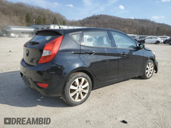 2012 Hyundai Accent SE with VIN KMHCU5AEXCU018278, listed as a Copart auction lot 48282465 with 106,970 mi miles and Salvage Title. Bid and sale history available at carsss.com. Image 3.