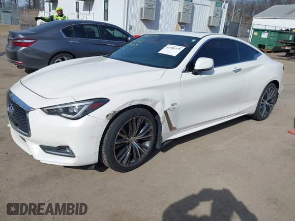 2017 Infiniti Q60 Sport with VIN JN1EV7EL8HM550153, listed as a IAAI auction lot 41701379 with 111,476 mi miles. Bid and sale history available at carsss.com. Image 18.
