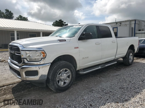 2020 Ram 2500 Lone Star z VIN 3C6UR5JJ2LG297324, wystawiony jako Copart lot #60854035 z przebiegiem 91 280 mil mil oraz Szkoda całkowita • Salvage title. Historia ofert i sprzedaży dostępna na DreamBid. Obrazek 1.