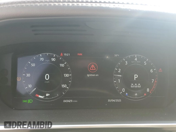 2020 Land Rover Range Rover HSE with VIN SALGS2RU7LA574256, listed as a Copart auction lot 54855955 with 43,429 mi miles and Salvage title. Bid and sale history available at DreamBid. Image 9.