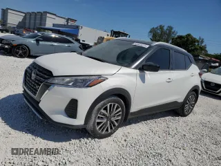2023 Nissan Kicks SV with VIN 3N1CP5CV7PL526381, listed as a Copart auction lot 48503015 with 14,808 mi miles and Salvage Title. Bid and sale history available at DreamBid. Image 1.