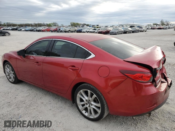 2016 Mazda 6 i Touring with VIN JM1GJ1V55G1483981, listed as a Copart auction lot 50818435 with 101,723 mi miles and Salvage Title. Bid and sale history available at DreamBid. Image 2.
