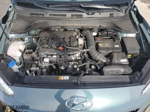 2022 Hyundai Kona Limited with VIN KM8K5CA31NU901359, listed as a Copart auction lot 43634075 with 20,805 mi miles and Salvage Title. Bid and sale history available at carsss.com. Image 12.