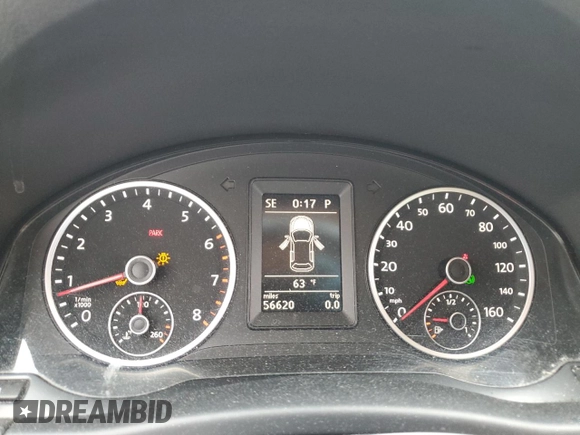 2012 Volkswagen Tiguan S with VIN WVGBV7AX5CW559037, listed as a Copart auction lot 51073435 with 56,620 mi miles and Salvage Title. Bid and sale history available at DreamBid. Image 9.