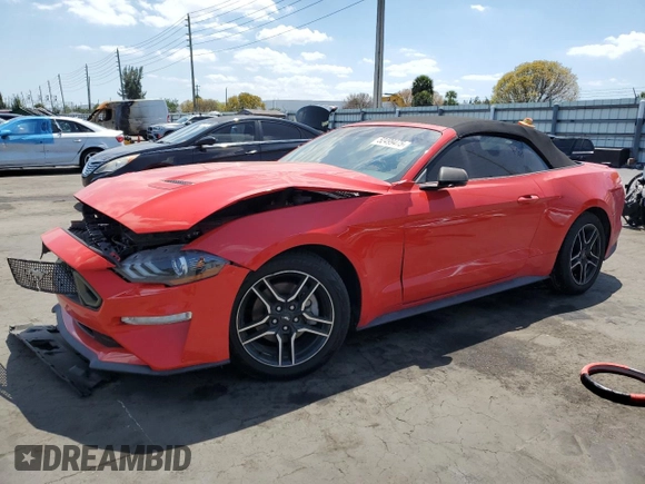 2018 Ford Mustang EcoBoost Premium with VIN 1FATP8UH4J5138707, listed as a Copart auction lot 52499475 with 92,254 mi miles and Salvage title. Bid and sale history available at DreamBid. Image 1.