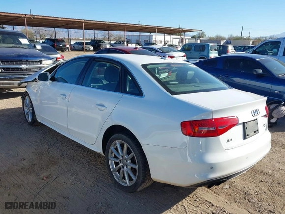 2014 Audi A4 Premium Plus with VIN WAUFFAFL4EN028018, listed as a IAAI auction lot 41539368 with 112,570 mi miles. Bid and sale history available at carsss.com. Image 3.