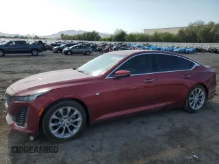 2021 Cadillac CT5 Premium Luxury with VIN 1G6DN5RK5M0145158, listed as a Copart auction lot 60147535 with 30,507 mi miles and Salvage title. Bid and sale history available at DreamBid. Image 1.