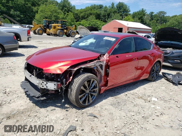2023 Lexus IS with VIN JTHGZ1E2XP5029098, listed as a Copart auction lot 60492824 with 8,314 mi miles and Salvage Title. Bid and sale history available at carsss.com. Image 1.