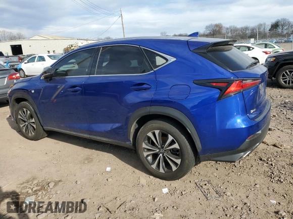 2020 Lexus NX with VIN JTJSARDZ2L2223679, listed as a Copart auction lot 46515665 with 55,746 mi miles and Salvage Title. Bid and sale history available at carsss.com. Image 2.