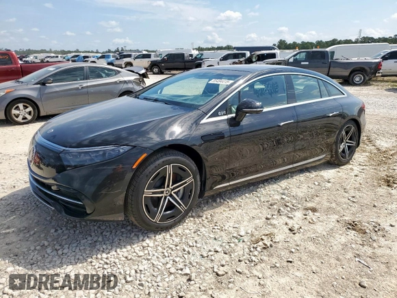 2024 Mercedes-Benz EQS 450 z VIN W1KCG2EB7RA048381, wystawiony jako Copart lot #55484415 z przebiegiem Nie podano mil oraz Szkoda całkowita • Salvage title. Historia ofert i sprzedaży dostępna na DreamBid. Obrazek 1.