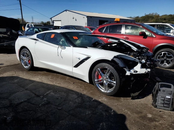 2016 Chevrolet Corvette 2LT with VIN 1G1YD2D74G5118830, listed as a Copart auction lot 76782494 with 0 mi miles and Salvage Title. Bid and sale history available at carsss.com. Image 4.
