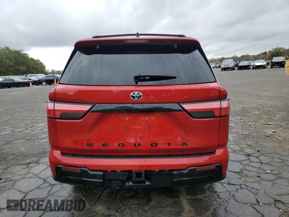 2023 Toyota Sequoia SR5 with VIN 7SVAAABA2PX013529, listed as a Copart auction lot 79507894 with 0 mi miles and Salvage Title. Bid and sale history available at carsss.com. Image 6.