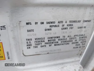 2008 Chevrolet Aveo LS with VIN KL1TD66618B260365, listed as a IAAI auction lot 41145093 with Not Provided miles and . Bid and sale history available at DreamBid. Image 9.