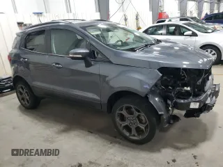 2018 Ford EcoSport SES with VIN MAJ6P1CL1JC177518, listed as a Copart auction lot 52587045 with 35,166 mi miles and Salvage Title. Bid and sale history available at DreamBid. Image 4.