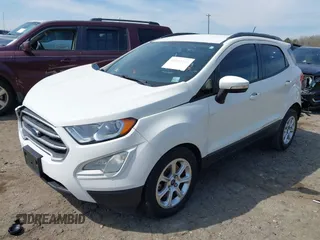 2018 Ford EcoSport SE with VIN MAJ3P1TE8JC199634, listed as a IAAI auction lot 41843443 with 45,469 mi miles. Bid and sale history available at carsss.com. Image 2.