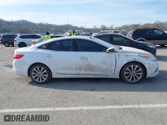 2014 Hyundai Azera Limited with VIN KMHFH4JG8EA390171, listed as a IAAI auction lot 41844326 with 159,884 mi miles and . Bid and sale history available at carsss.com. Image 13.