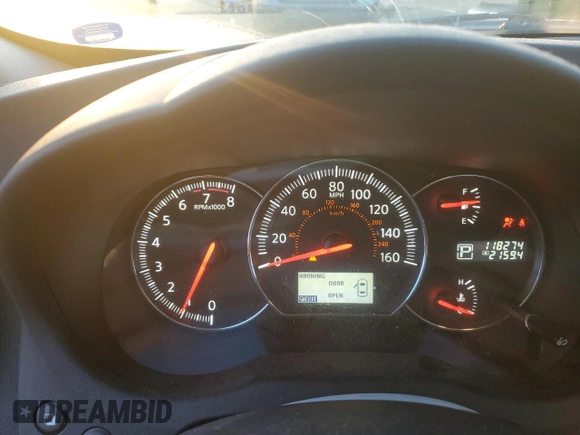 2014 Nissan Maxima S with VIN 1N4AA5AP7EC489860, listed as a Copart auction lot 85394734 with 118,274 mi miles and Salvage Title. Bid and sale history available at DreamBid. Image 9.