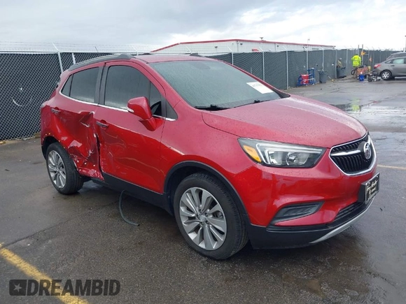 2018 Buick Encore Preferred with VIN KL4CJASB7JB701262, listed as a IAAI auction lot 41717933 with 55,321 mi miles. Bid and sale history available at carsss.com. Image 1.