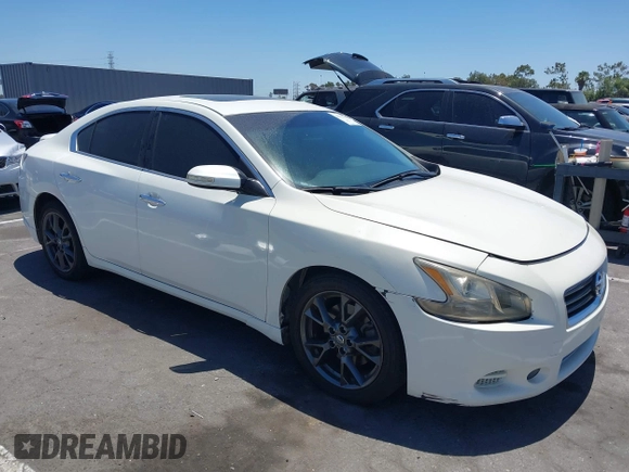 2014 Nissan Maxima SV with VIN 1N4AA5AP4EC907890, listed as a IAAI auction lot 42710257 with 125,659 mi miles and . Bid and sale history available at DreamBid. Image 1.