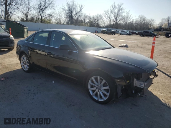 2013 Audi A4 Premium Plus with VIN WAUFFAFL0DA099609, listed as a Copart auction lot 49944835 with 92,478 mi miles and Salvage Title. Bid and sale history available at carsss.com. Image 4.
