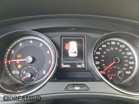 2020 Volkswagen Atlas S with VIN 1V2AC2CA6LC201821, listed as a Copart auction lot 53657775 with 100,051 mi miles and Salvage title. Bid and sale history available at DreamBid. Image 9.