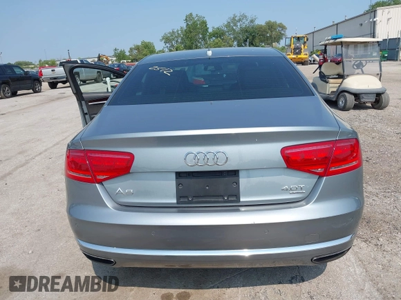 2013 Audi A8 4.0L with VIN WAUA2AFD5DN021950, listed as a IAAI auction lot 42472512 with 126,964 mi miles and . Bid and sale history available at DreamBid. Image 16.