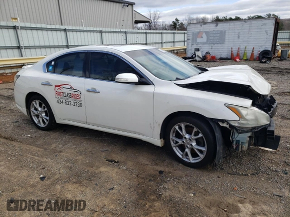 2013 Nissan Maxima S with VIN 1N4AA5AP6DC809832, listed as a Copart auction lot 46954305 with 175,920 mi miles and Salvage Title. Bid and sale history available at DreamBid. Image 4.