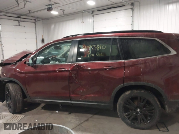 2022 Honda Pilot Special Edition with VIN 5FNYF6H23NB027017, listed as a IAAI auction lot 41953810 with 23,422 mi miles and . Bid and sale history available at DreamBid. Image 15.